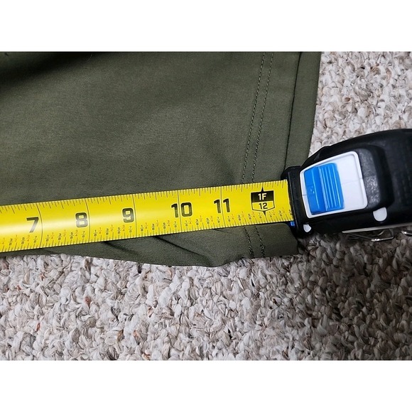 Prana Zion Mens Large Green Cargo Shorts Belted Stretch Hiking Gorpcore $65 NWT - Picture 8 of 14